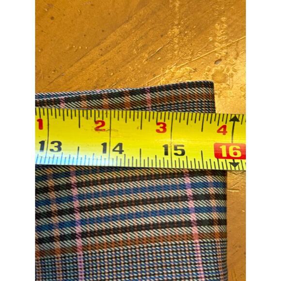 Veronica Beard Clerence Pant Tweed Waist Tie Paperbag Plaid Brown Trouser Size 8 - Picture 14 of 15